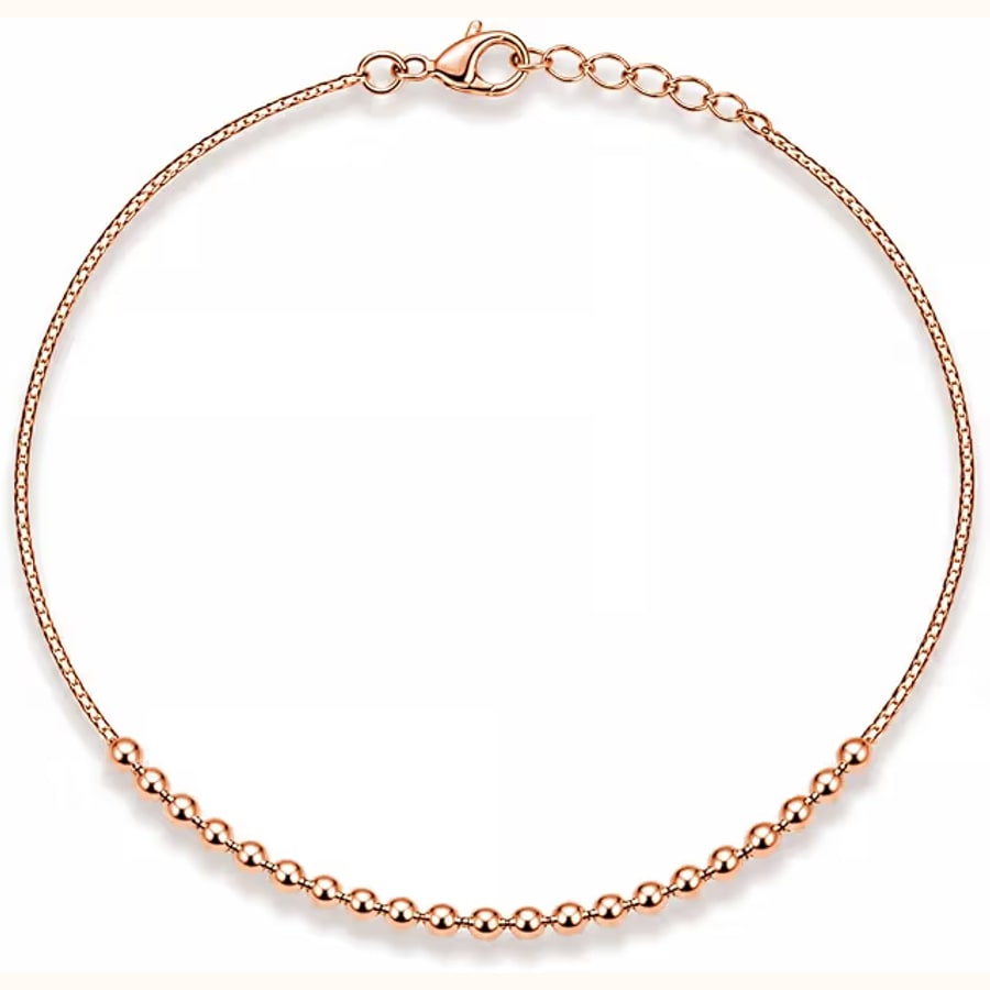 Dual Tone Anklet 925 sterling silver jewellery