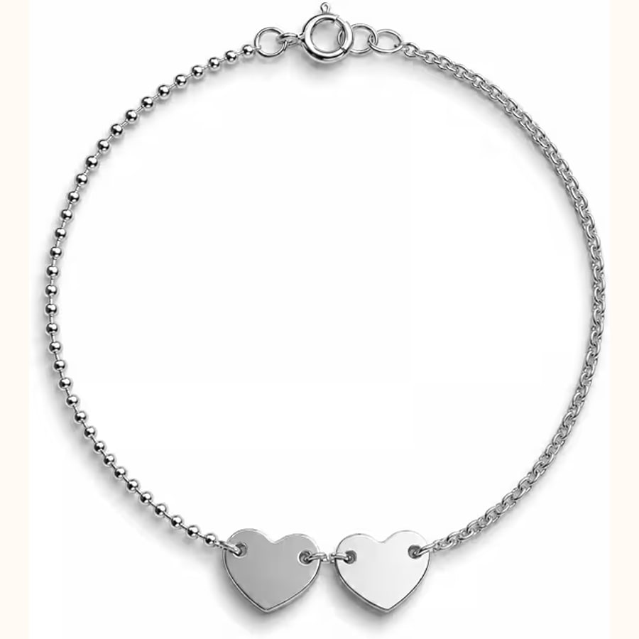 Dual Tone Anklet Style 9 925 sterling silver jewellery
