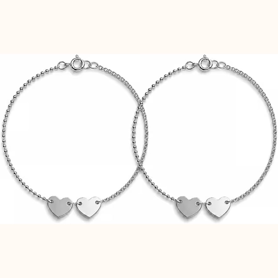 Dual Tone Anklet Style 10 925 sterling silver jewellery