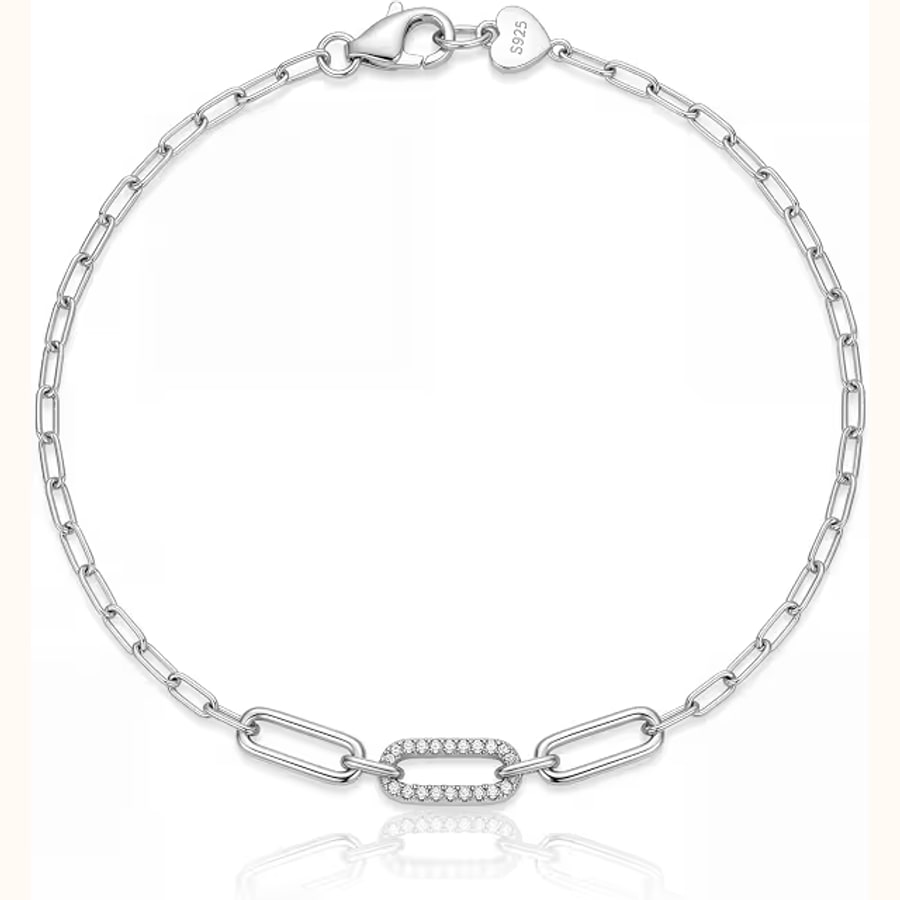 Pink Bar Star Charm Bracelet Style 10 925 sterling silver jewellery