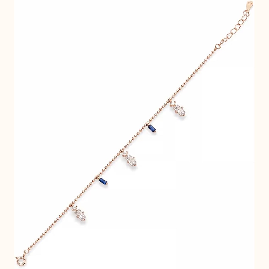 Pink Bar Star Charm Bracelet Style 15 925 sterling silver jewellery
