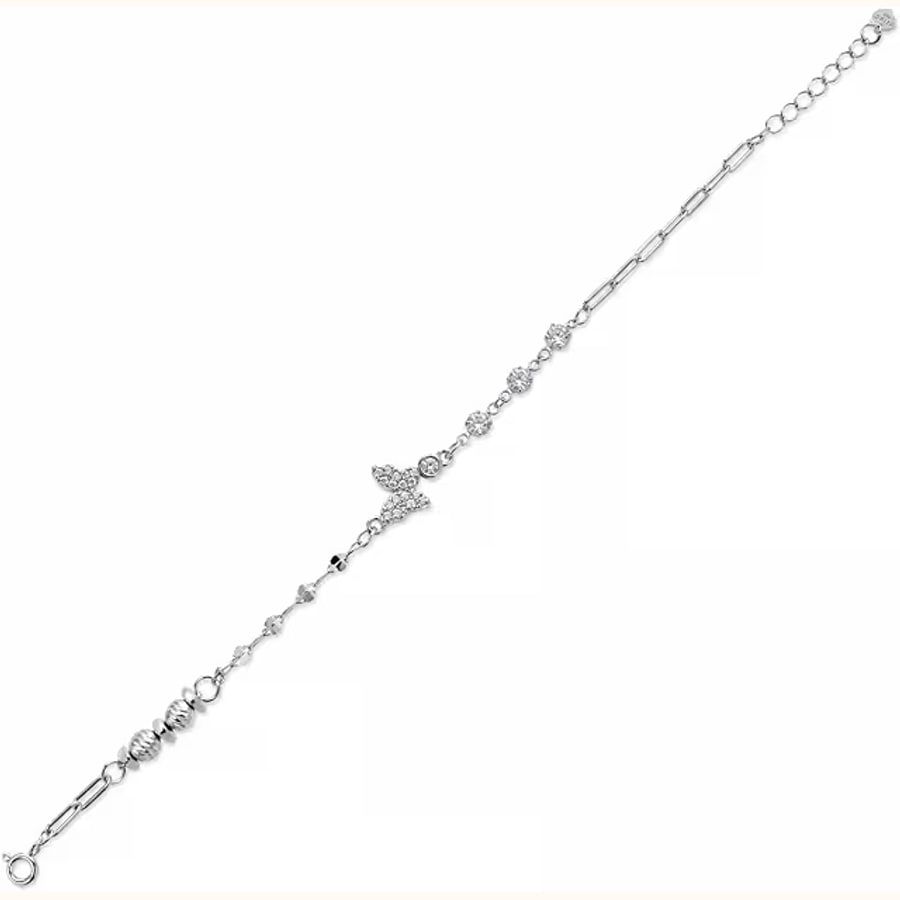 Pink Bar Star Charm Bracelet Style 17 925 sterling silver jewellery