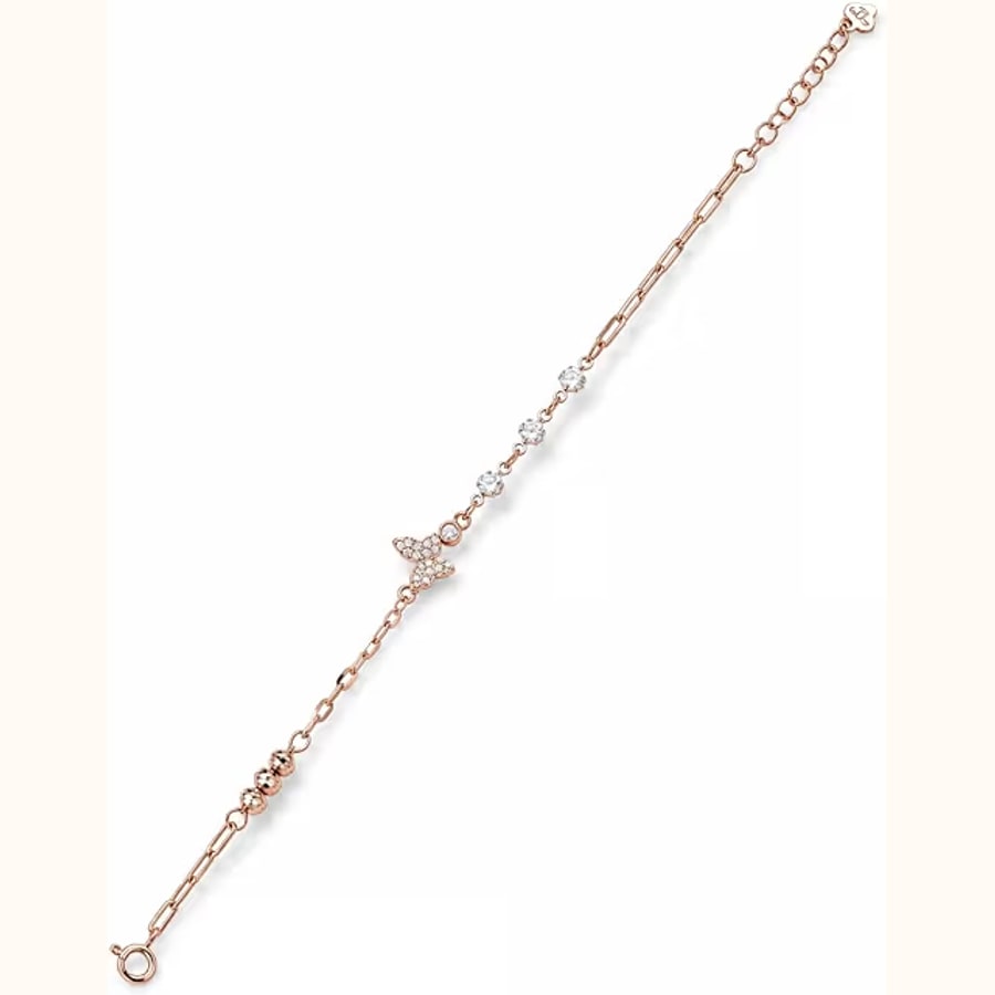 Pink Bar Star Charm Bracelet Style 19 925 sterling silver jewellery