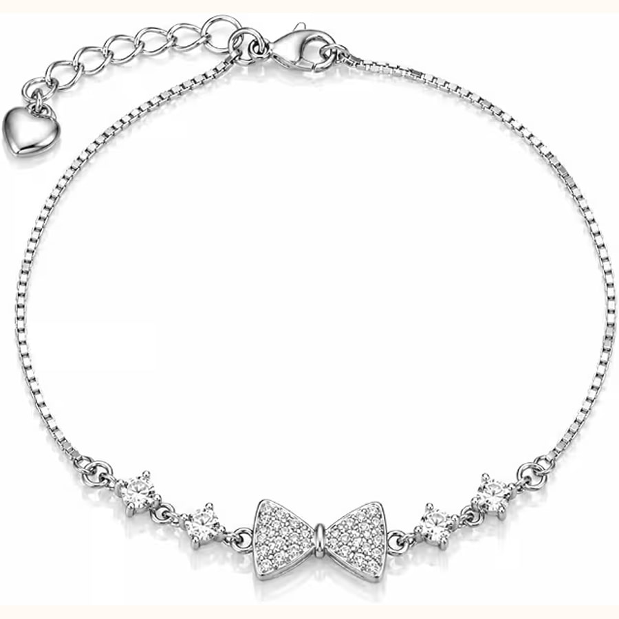Rose Gold Butterfly Flower Bracelet Style 3 925 sterling silver jewellery