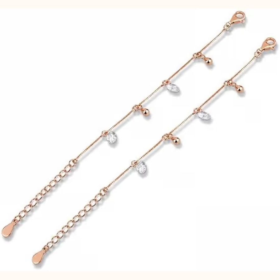 White Stone Beaded Bracelet Pair Style 9 925 sterling silver jewellery