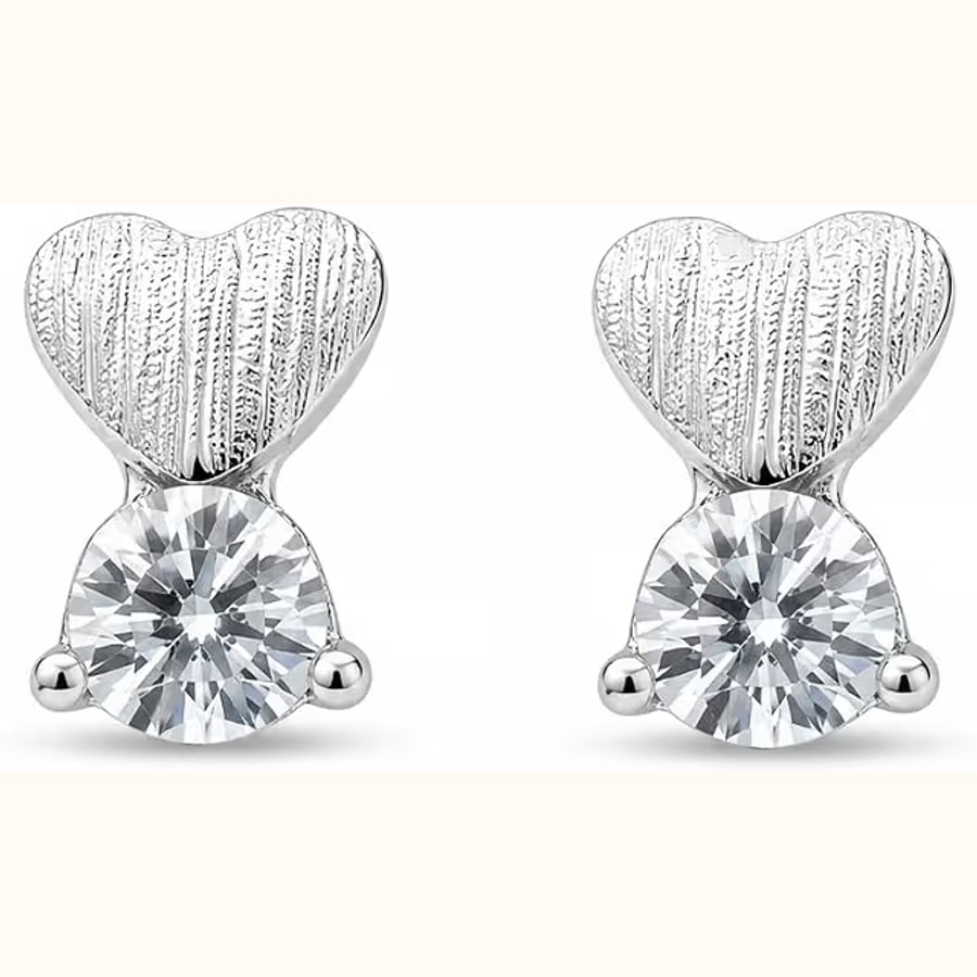 Leaf Swirl Stud Earrings Style 2 925 sterling silver jewellery