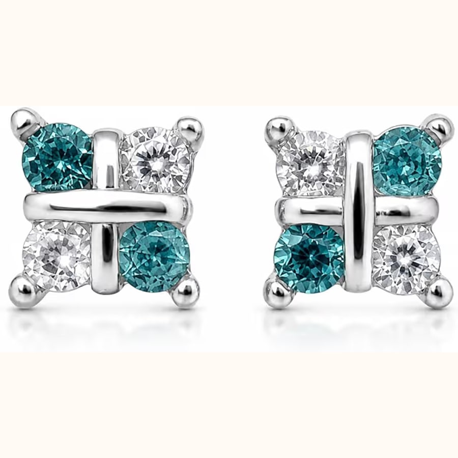 Leaf Swirl Stud Earrings Style 3 925 sterling silver jewellery