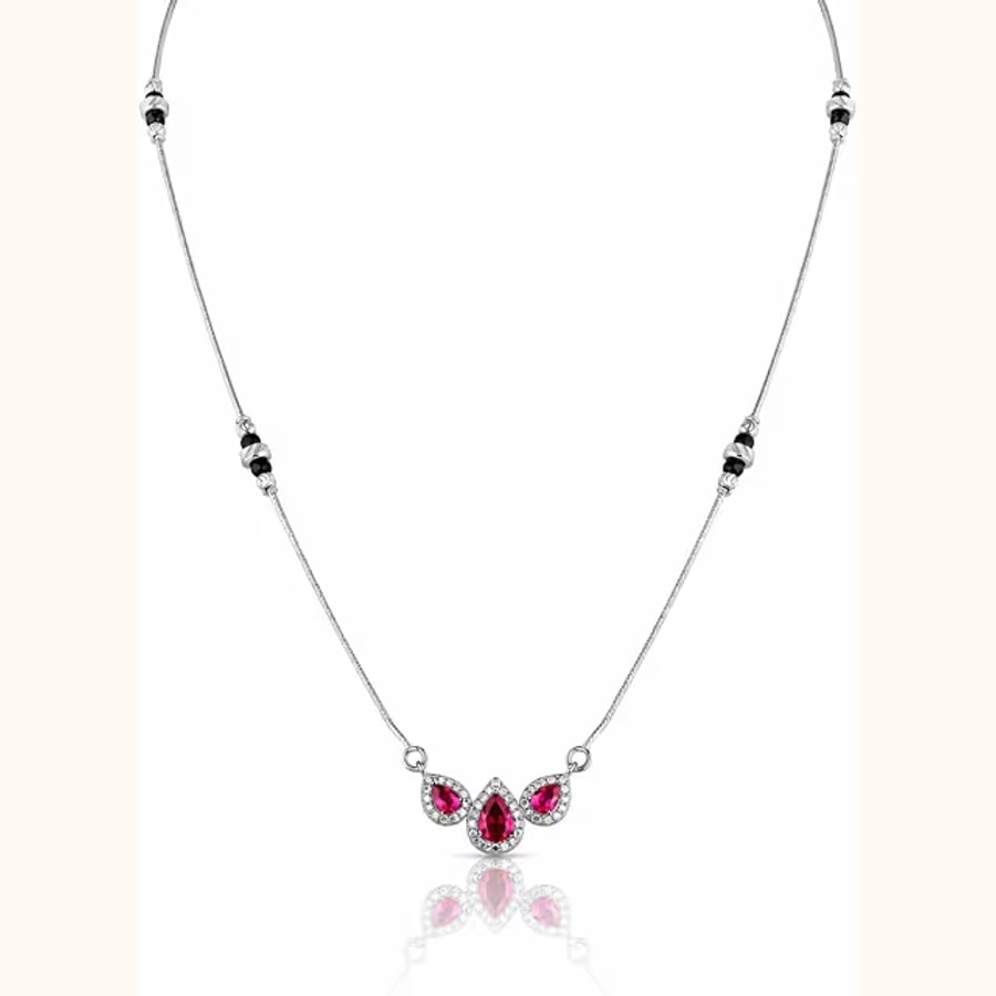 Dual Tone Mangalsutra Style 3 925 sterling silver jewellery