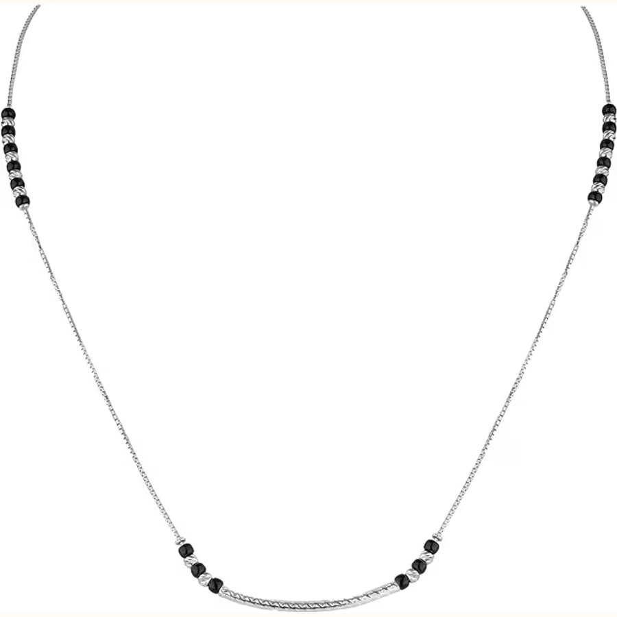 Dual Tone Mangalsutra Style 5 925 sterling silver jewellery