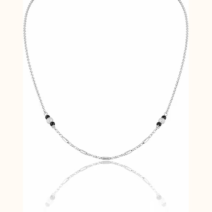 Dual Tone Mangalsutra Style 9 925 sterling silver jewellery