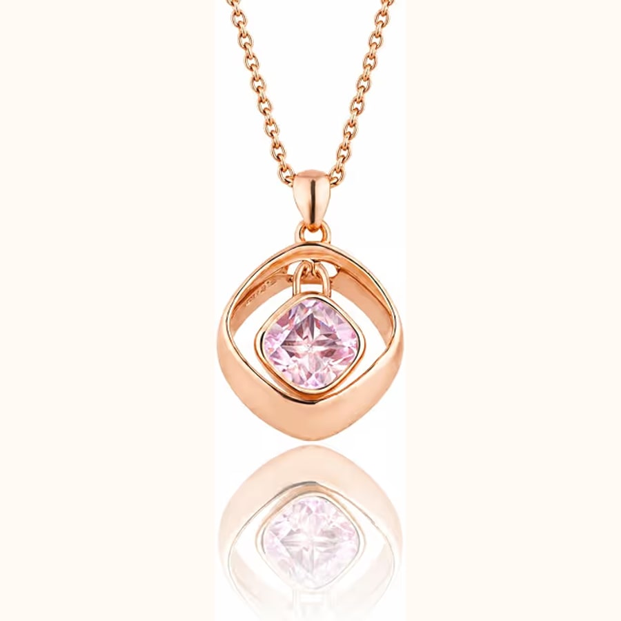 Dual Tone Pendant Necklace 925 sterling silver jewellery