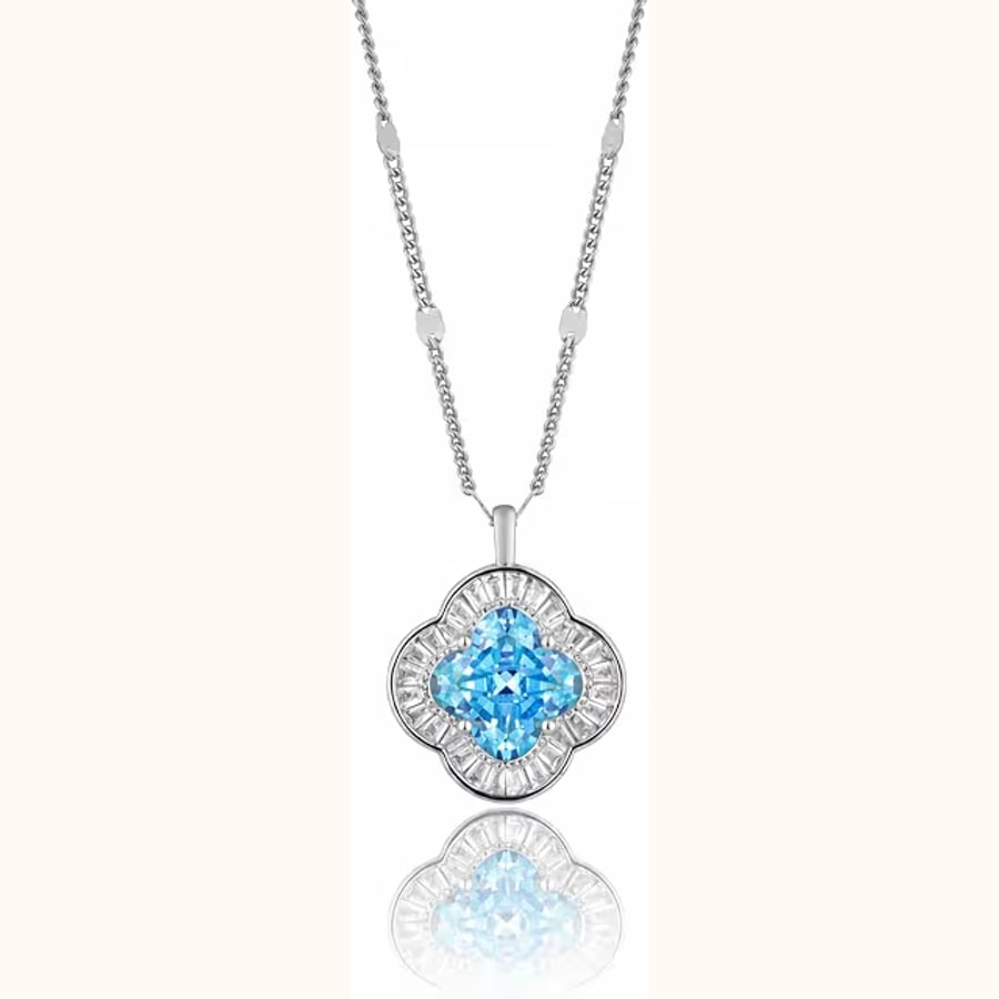 Dual Tone Chain Pendant Style 2 925 sterling silver jewellery