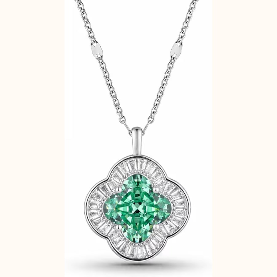 Dual Tone Chain Pendant Style 3 925 sterling silver jewellery