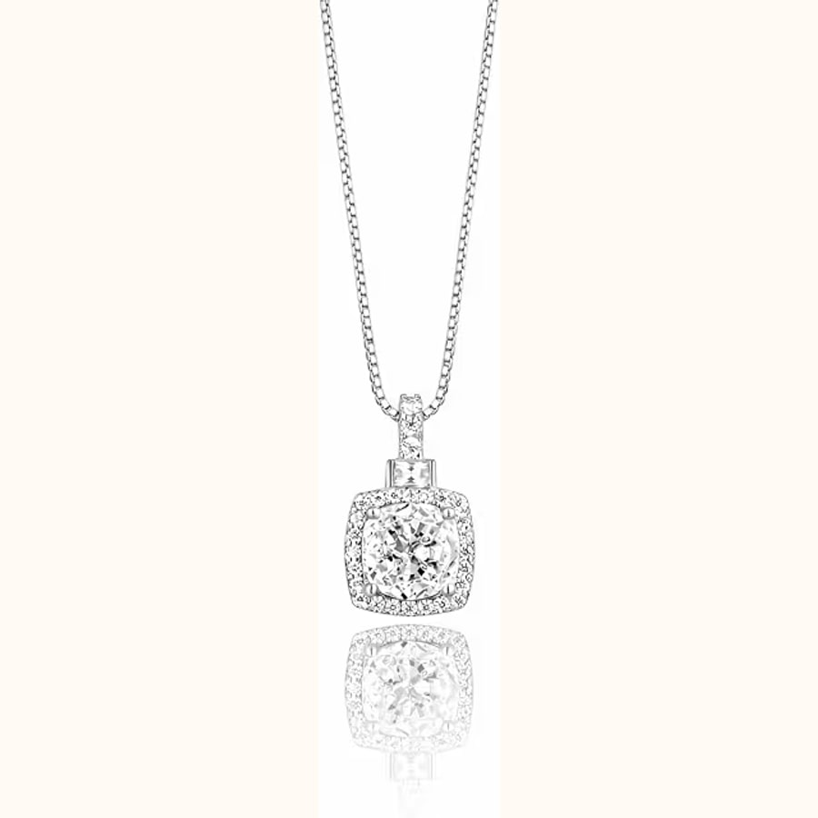 Dual Tone Chain Pendant Style 5 925 sterling silver jewellery