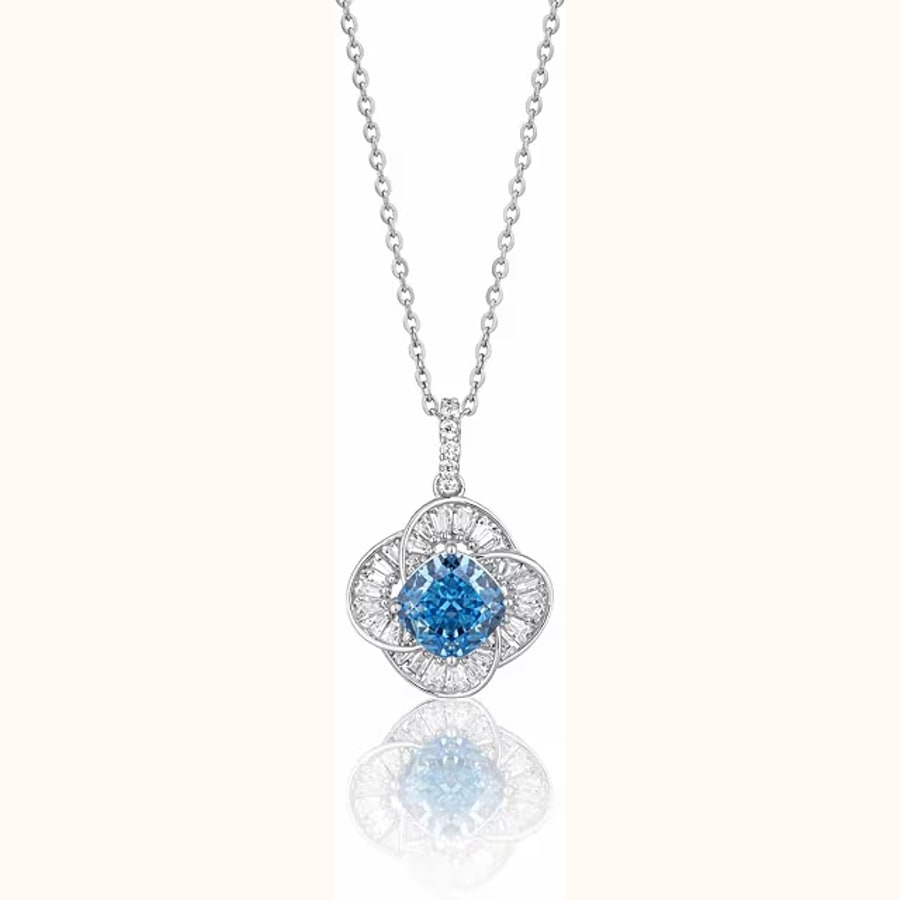 Dual Tone Chain Pendant Style 9 925 sterling silver jewellery