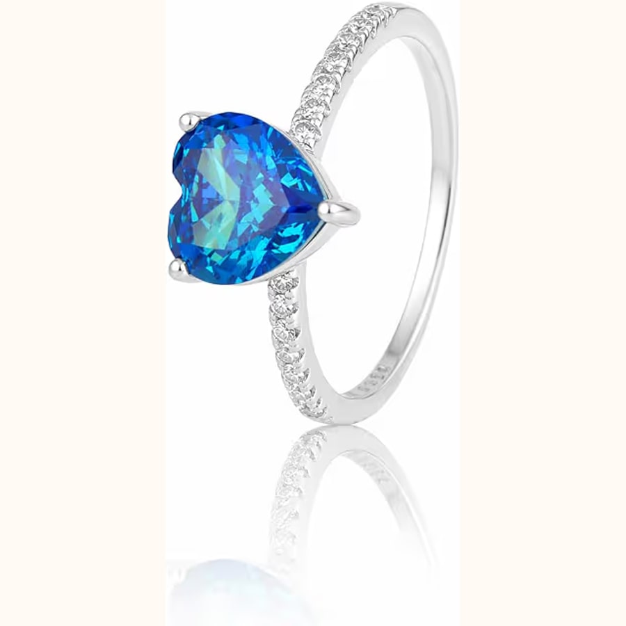 Infinity Curve Diamond Ring Premium CZ Studded Slim Band Style 3 925 sterling silver jewellery