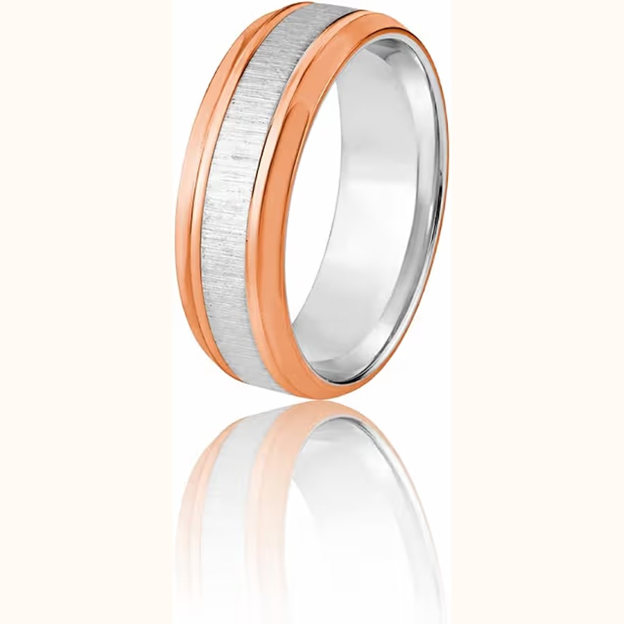 Luxe Dual Tone Ring Style 3 925 sterling silver jewellery