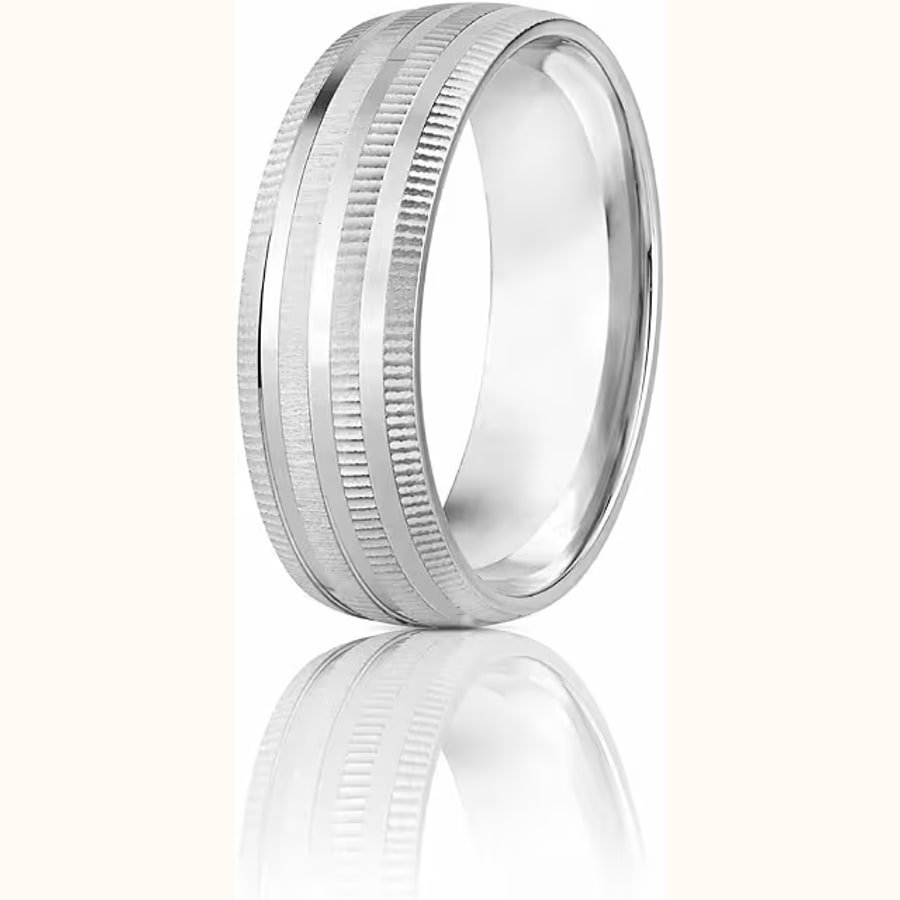 Luxe Dual Tone Ring Style 8 925 sterling silver jewellery