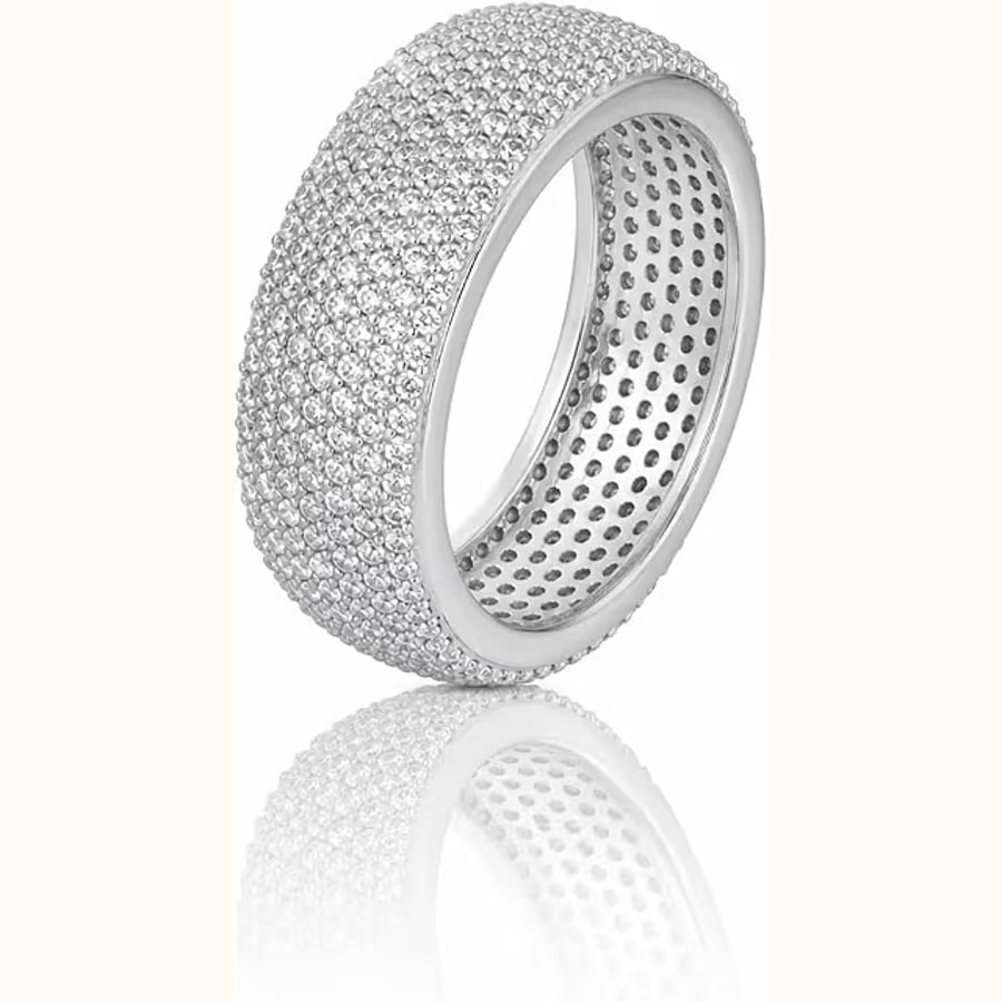 Luxe Dual Tone Ring Style 9 925 sterling silver jewellery