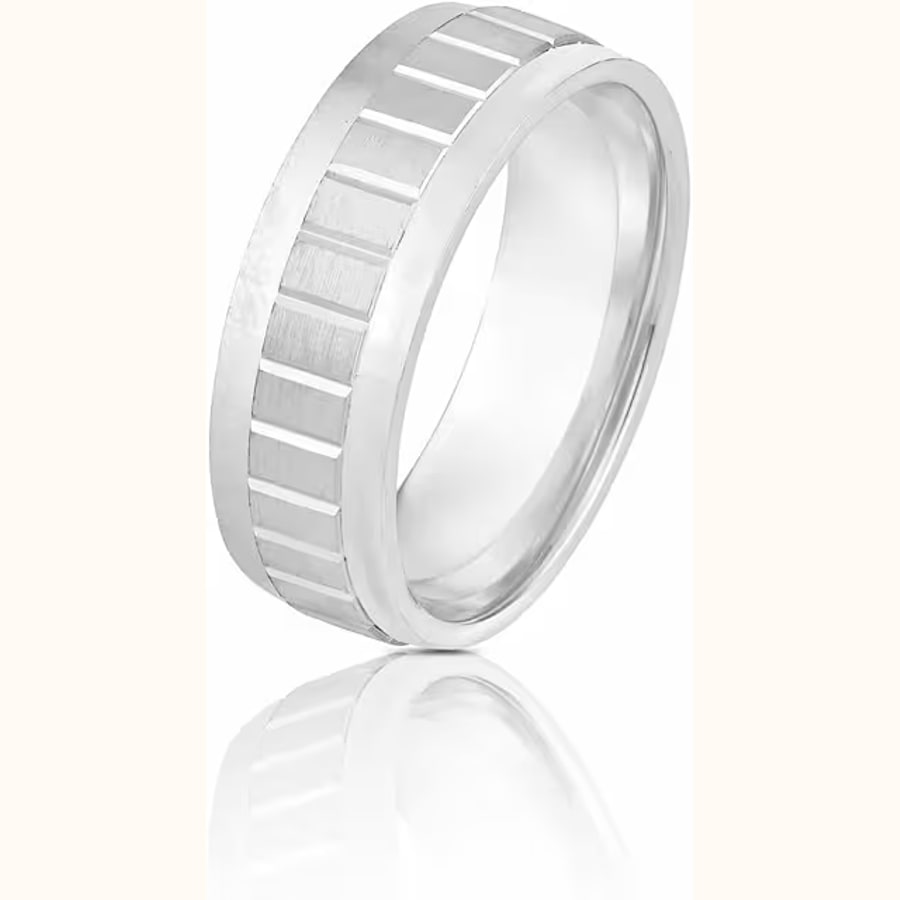 Luxe Dual Tone Ring Style 11 925 sterling silver jewellery