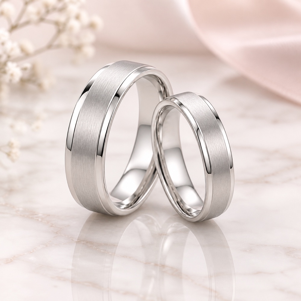 Couple silver bands sample